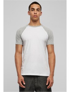 UC Men Kontrastní raglánové tričko wht/grey