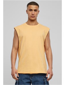 UC Men Paleoranžové tričko bez rukávů s otevřeným okrajem