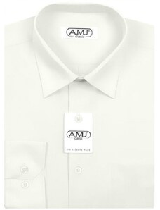 Pánská košile AMJ Slim fit - smetanová JDS16