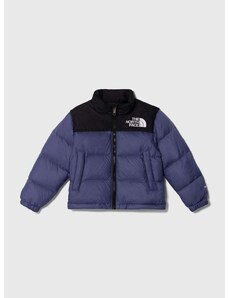 Dětská péřová bunda The North Face 1996 RETRO NUPTSE JACKET modrá barva