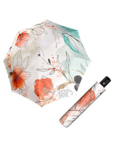 Doppler Magic Carbonsteel FLORAL - dámský plně automatický deštník růžová