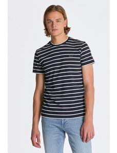 TRIČKO GANT STRIPED SS T-SHIRT bílá XS