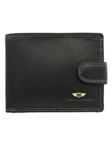 Kožená peněženka Peterson 0305l černá na upinku s originální krabičkou