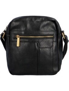 Elegantní pánská crossbody taška černá - Paolo bags Elvis černá