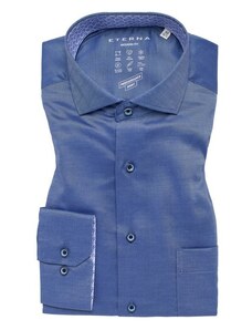 Eterna, performance košile s podílem strečových vláken, comfort fit modrá