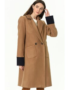 Z6640 DEWBERRY LADIES' COAT-LIGHT CAMEL