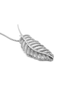 Steel Jewelry Náhrdelník pírko z chirurgické oceli NH231065