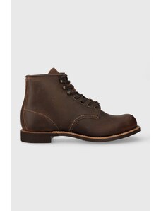 Kožené boty Red Wing Blacksmith pánské, hnědá barva, 3343