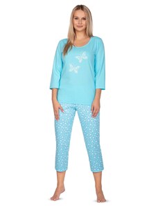 REGINA Dámské pyžamo 642 blue plus