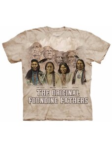 Pánské batikované triko The Mountain - The Originals - béžové