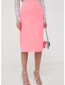 Sukně MAX&Co. x Anna Dello Russo růžová barva, midi, pouzdrová