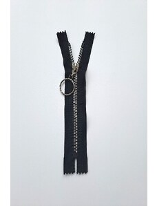 Haillo Fashion Krátký zip kapsový - středně hrubý, 16 cm, zuby 6 mm, plast kostička