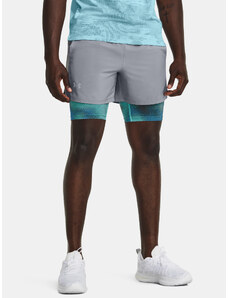 Under Armour Kraťasy UA LAUNCH 5'' 2-IN-1 SHORT-GRY - Pánské