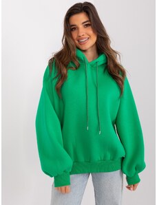 BASIC ZELENÁ OVERSIZE MIKINA S KAPUCÍ -GREEN