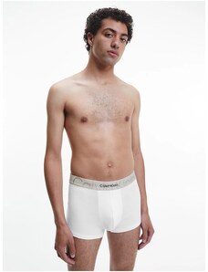 Bílé pánské boxerky Calvin Klein Underwear Embossed Icon - Pánské