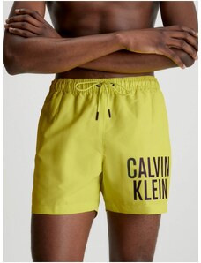 Žluté pánské plavky Calvin Klein Underwear Intense Power-Medium Dra - Pánské