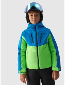 4F Chlapecká lyžařská bunda membrána 10000 - tyrkysová