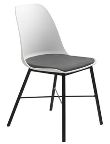 Bílá plastová jídelní židle Unique Furniture Whistler