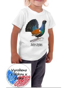 Dětské tričko Jožánek s ptákem -tetřev hlušec