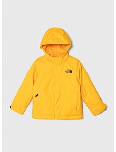 Dětská bunda The North Face SNOWQUEST JACKET žlutá barva