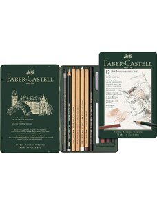 Grafitové tužký Faber-Castell Pitt Monochrome sada 12 ks