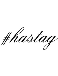 Gravon Sestavte si vlastní #HashTag - samolepka na auto - font At Flemish Script II
