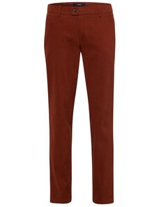 Eurex, chino kalhoty s podílem lyocellu a strečových vláken. Regular fit hnědá