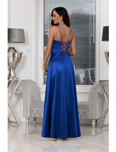 Elizabeth Collection Saténové šaty Nathalia, Royal blue