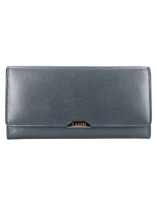 Lagen luxusní dámská kožená peněženka - metalická šedá