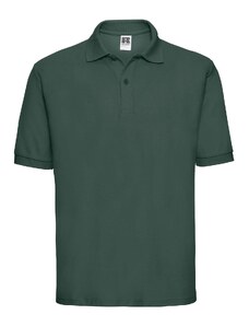 Men's Green Polycotton Polo Shirt Russell