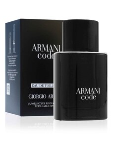 Giorgio Armani Code toaletní voda pro muže 75 ml plnitelný flakón
