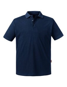 Navy blue men's polo shirt Pure Organic Russell