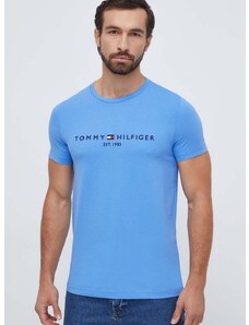 Bavlněné tričko Tommy Hilfiger s aplikací, MW0MW11797