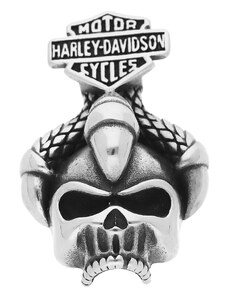 Ewena Přívěsek ocelová lebka Harley Davidson