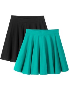 bonprix Dívčí sukně (2 ks v balení) Zelená