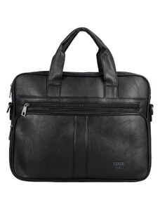 Coveri Pánská koženková pracovní taška na notebook Felco, černá