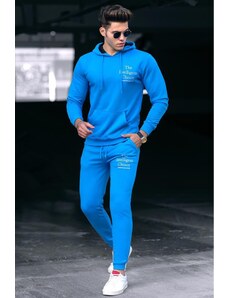 Madmext Printed Blue Men's Tracksuit 4725