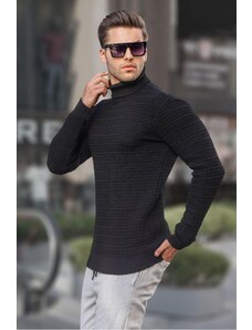 Madmext Black Turtleneck Knitwear Sweater 6832