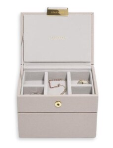 Stackers, Mikro krabička na šperky Micro Jewellery Box Taupe | šedobéžová