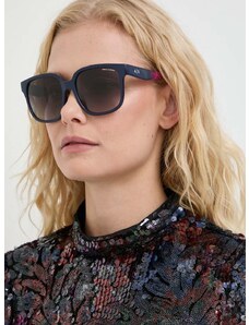 Sluneční brýle Armani Exchange dámské, tmavomodrá barva