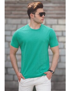 Madmext Men's Green Basic T-Shirt 5268