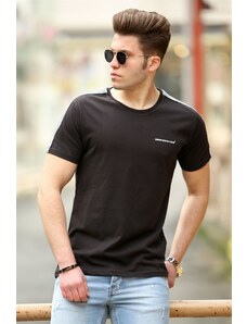 Madmext Basic Black Men's T-Shirt 4513