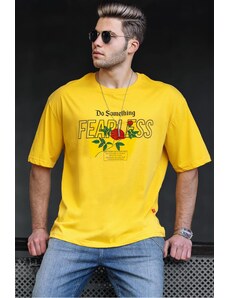 Madmext Men's Yellow T-Shirt 4971