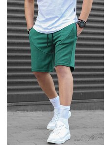 Madmext Dark Green Men's Basic Capri Shorts