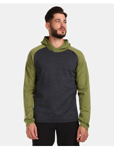 Pánský vlněný svetr s kapucí Kilpi MOSEO-M zelená