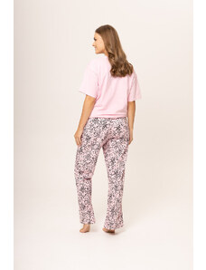 Dámské pyžamo 160/057 růžová vzor srdíčka - Karol