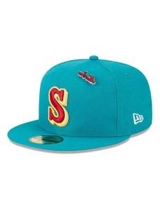 New Era Seattle Mariners MLB Cooperstown Teal 59FIFTY Fitted Cap 60424798