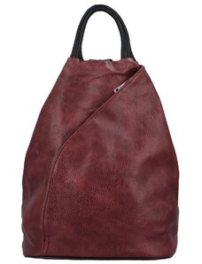 L&H Trendy dámský koženkový batůžek Soleina, vínová