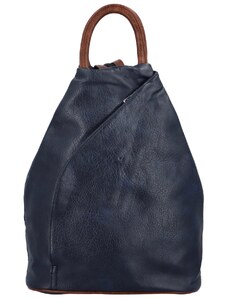 L&H Trendy dámský koženkový batůžek Soleina, modrá