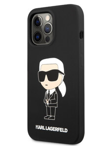 iPhone 13 Pro Karl Lagerfeld Liquid Silicone Ikonik NFT Case černá